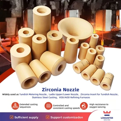 Gwo -Buch Zirconia pèfòmans: Solisyon serye pou Distribisyon Steel kontinyèl